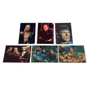 Sar Trek Vintage Paramount Postcards and Photo Lot (5 Postcards, 1 Photo)